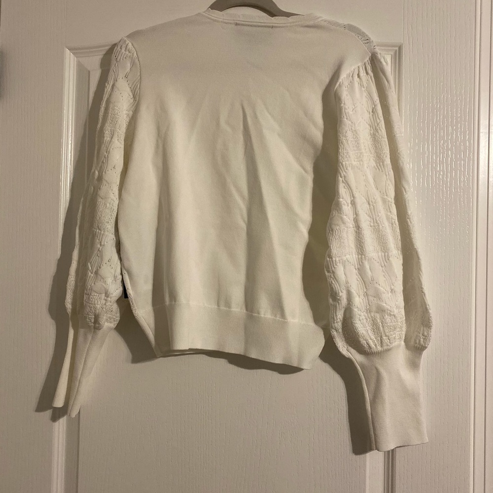 Women’s Broadway 38 size Large white sweater - Picture 5 of 7